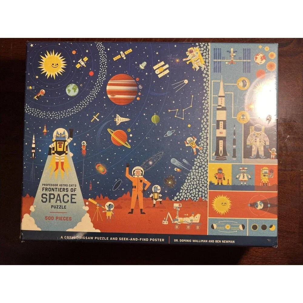 Professor Astro Cat's Frontiers of Space 500PC w/Poster - SEALED!